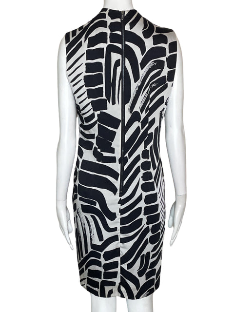 Vestido Kenneth Cole Estampado Blanco- Talla 4