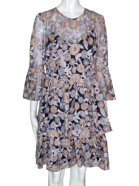 Vestido Jhoshanna Vuelo Flores- Talla 6