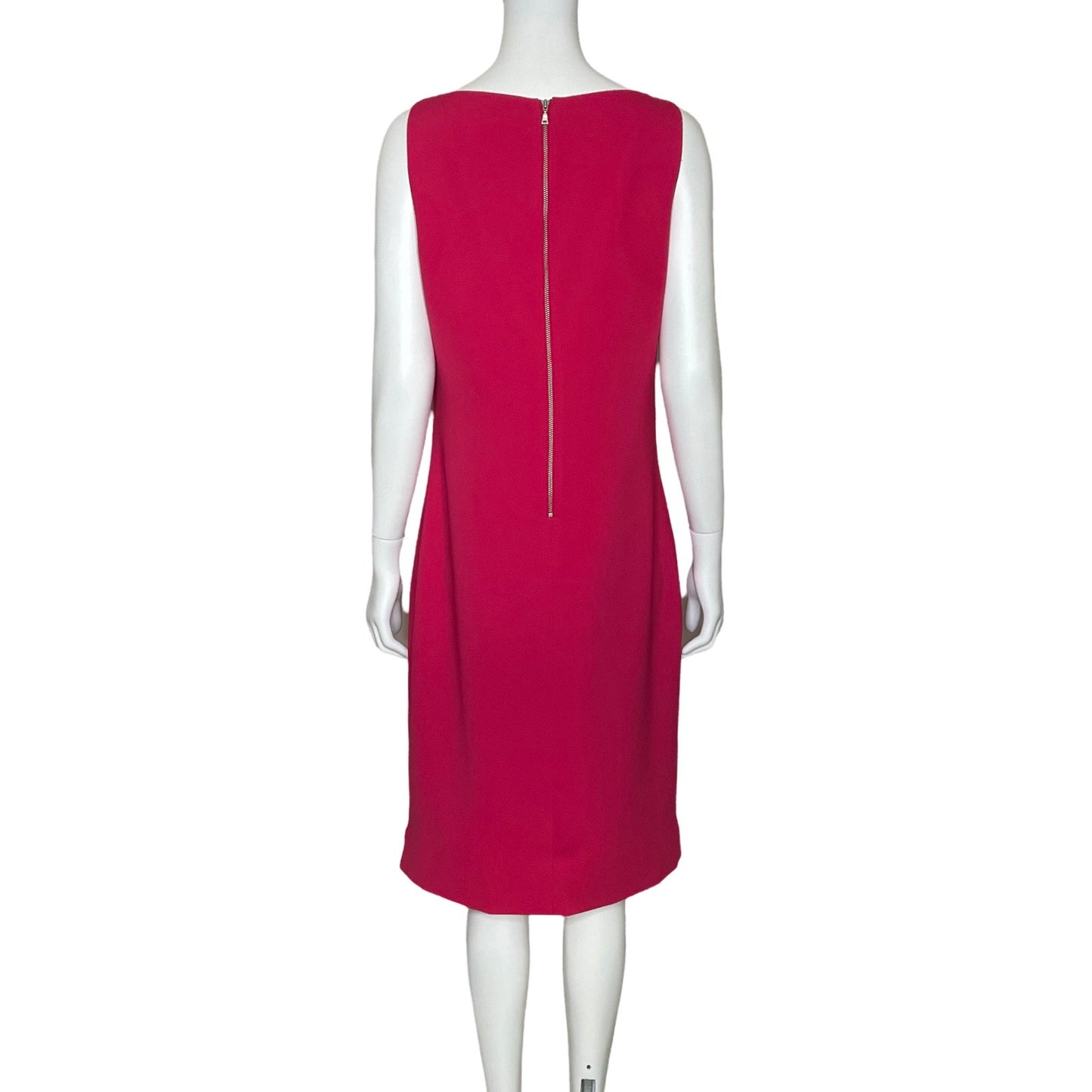 Vestido Tahari Recto Rosado--Talla L