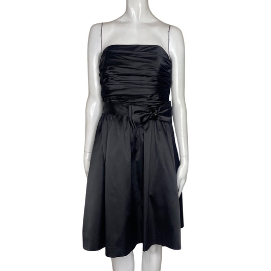 Vestido White House Black Market Fajon Lazo Negro-Talla 6