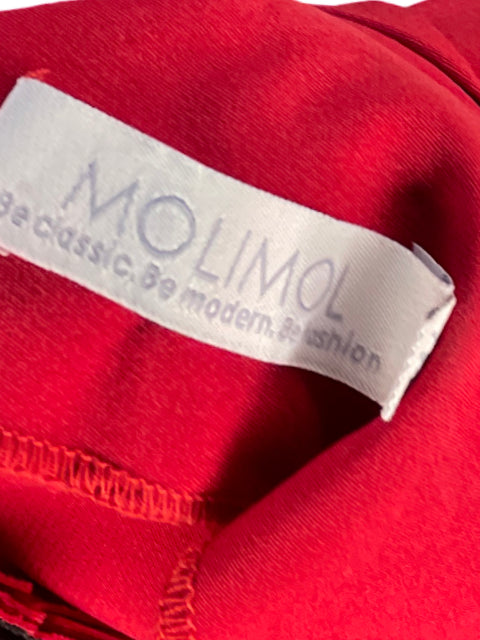Blusa Molimol Asimetrico Vuelos Rojo-Talla S