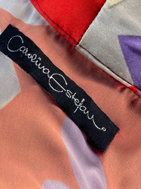 Kimono Carolina Estefan Satinado Rojo-Talla U