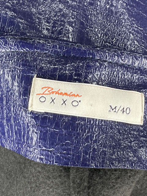 Falda Bohemian Oxxo Mini Lona Azul-Talla M
