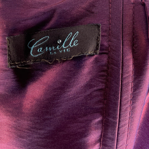 Vestido Camille La Vie Tiras Drapeado Rojo-Talla 6