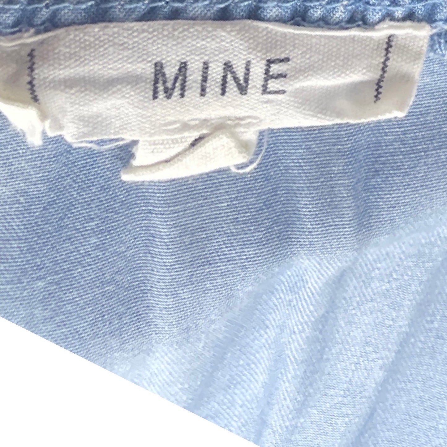 Blusa Mine Denim Fluido Azul-Talla S