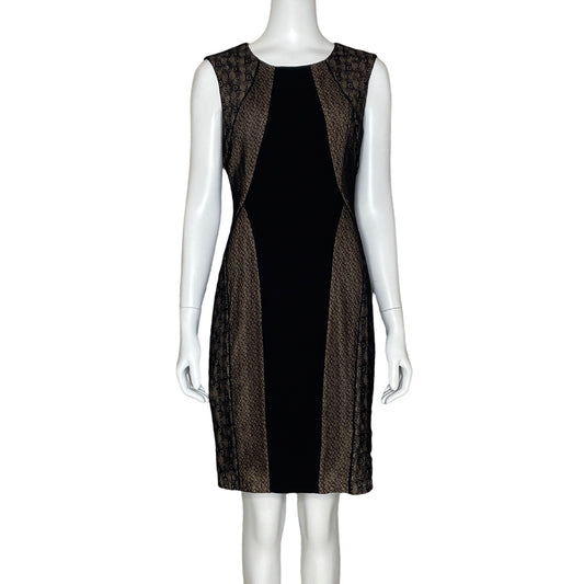 Vestido BCBG Maxazria Encaje Negro-Talla 04