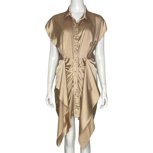 Vestido Do+Be Satinado Camisero-Talla M