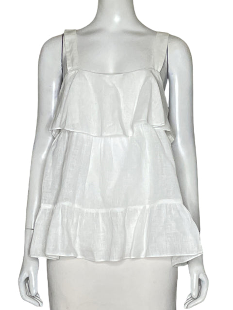 Blusa Zara Vuelos Recta Blanco-Talla S