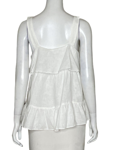 Blusa Zara Vuelos Recta Blanco-Talla S