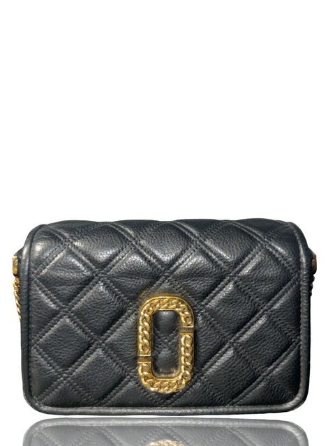 * Cartera Marc Jacobs The Status Flap Crossbody Negro-Talla S