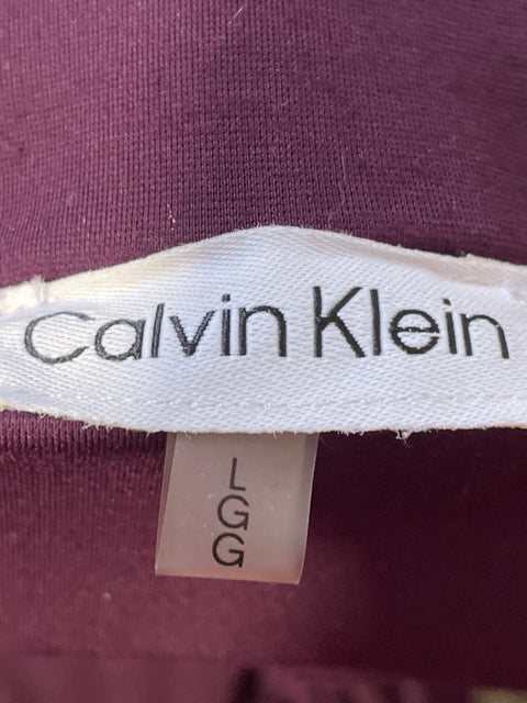 Pantalón Calvin Klein Fluido Morado- Talla L