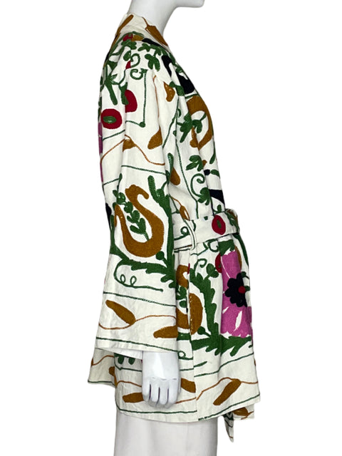 Kimono  Tesoro TPS Bordado Blanco-Talla M