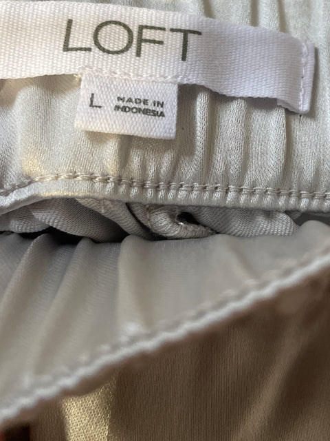 Pantalón Loft Satinado Beige- Talla L