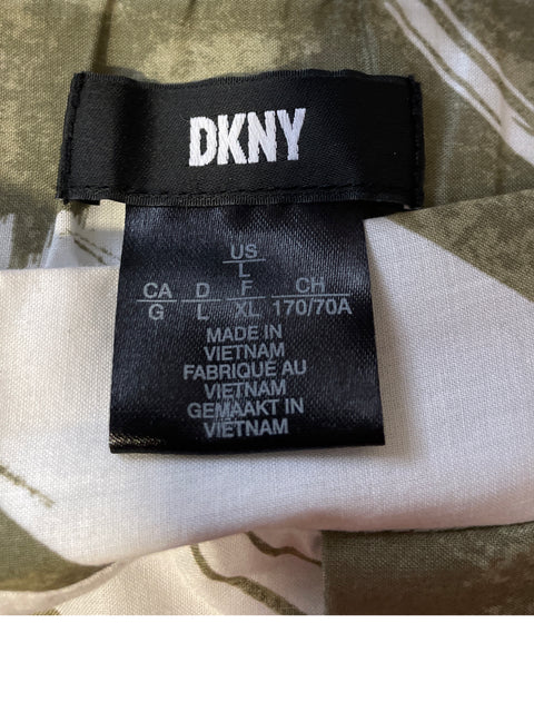 Falda DKNY En A Estampado Blanco- Talla L
