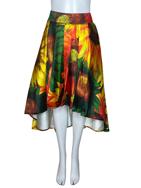 Falda Hesperus Estampado Girasol Amarillo-Talla L