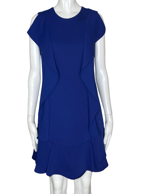 Vestido BCBG Sin Mangas Vuelos Azul- Talla XS