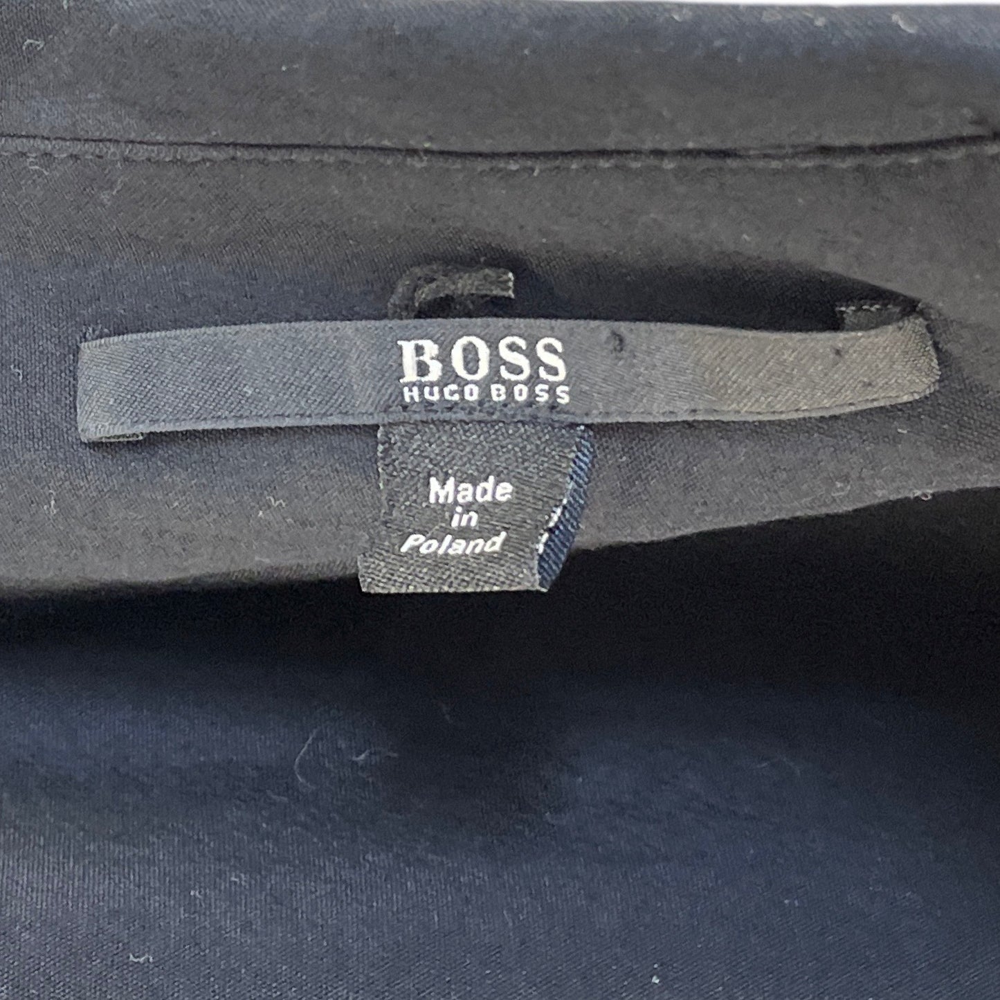 Vestido Hugo Boss Camisero Negro-Talla 12