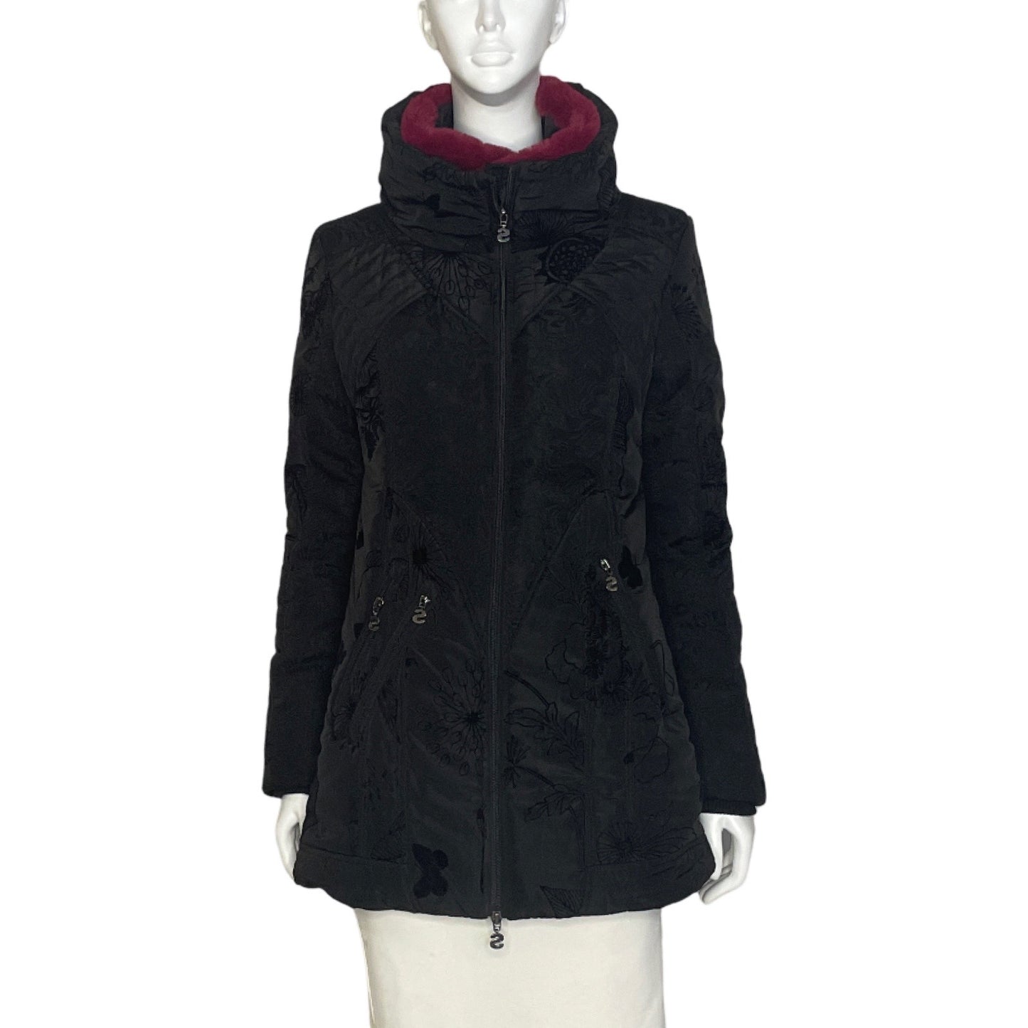 Chaqueta Desigual Bordado Negro-Talla 36