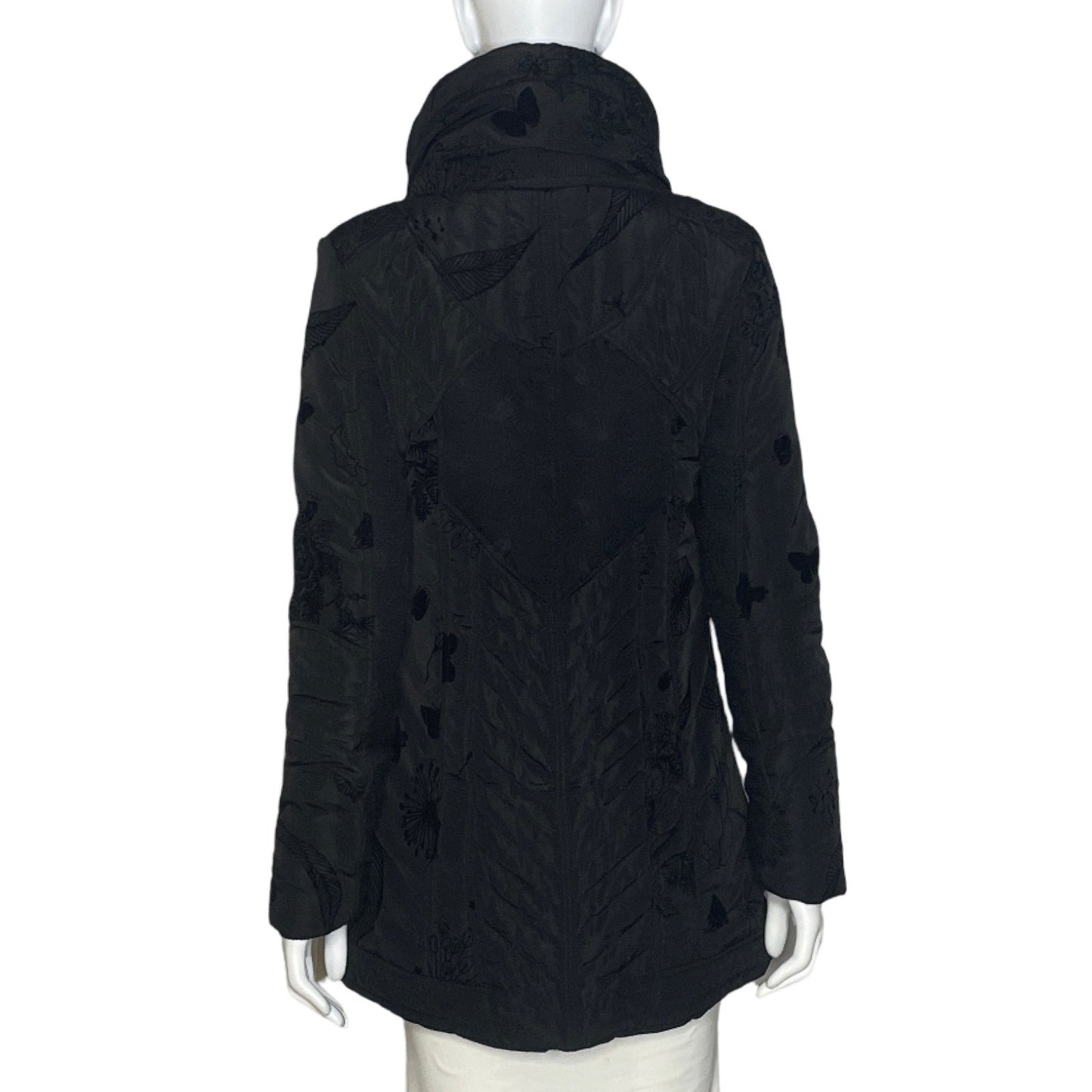 Chaqueta Desigual Bordado Negro-Talla 36