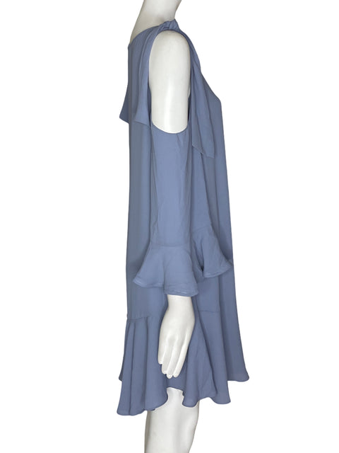 Vestido BCBG Anudado Mangas Azul- Talla XXS