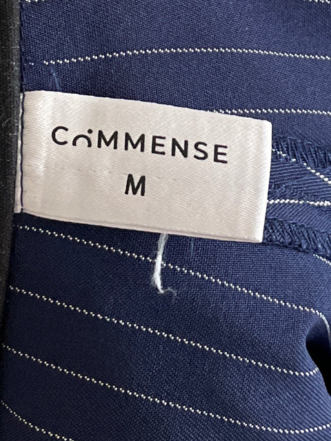 Pantalón Commense Pinzas Rayas Azul-Talla M