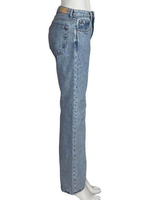 Pantalón MNG Straight Denim Azul-Talla 6