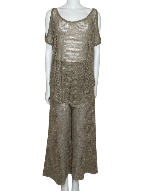 Set Elif Set Elif Blusa+Pantalon Mallas Beige-Talla S