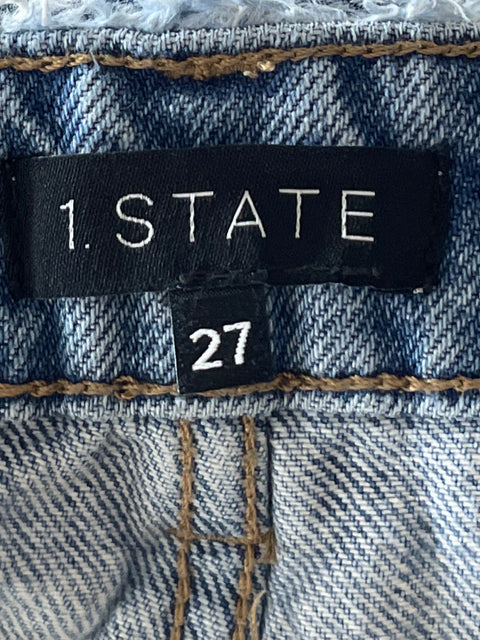 Pantalón 1. State Pierna Ancha Azul-Talla 27