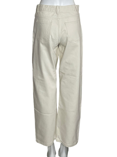 Pantalón Frnch Denim Straight Blanco-Talla 28