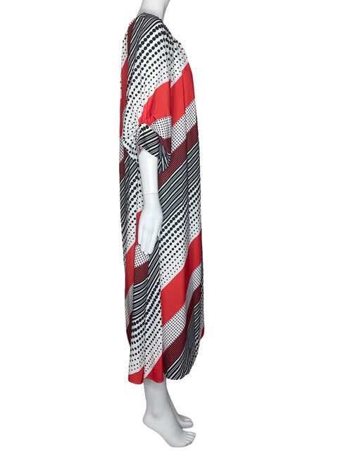 Vestido Ferrache Estampado Lunares Blanco-Talla L