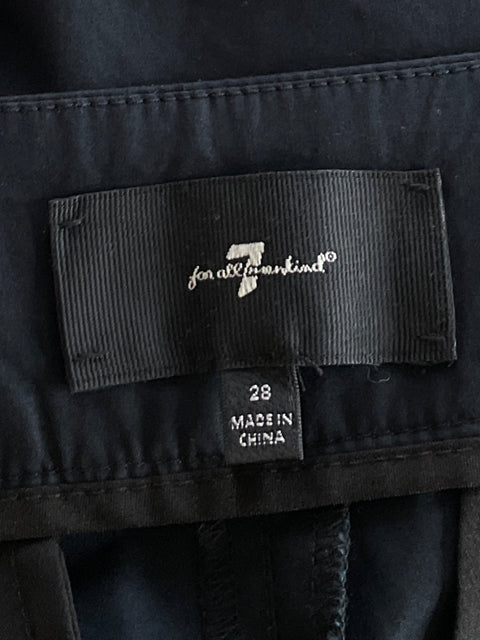 Pantalón 7 For All Mankind Straight Pinzas Azul-Talla 28