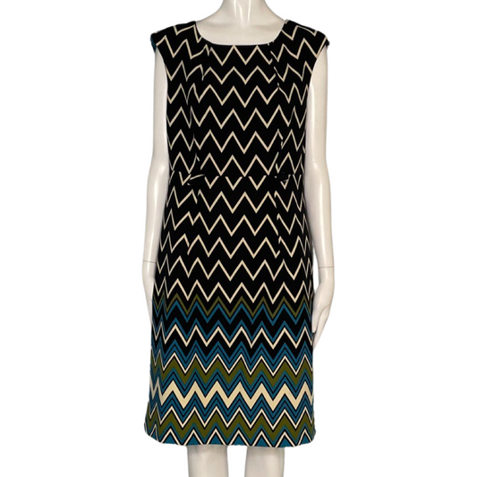 Vestido Emma F Michele sin Mangas Estampado
ZigZag Verde-Talla 10