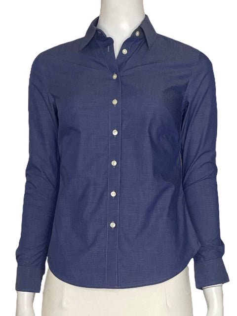 Camisa Banana Republic Fluida Azul - Talla 00