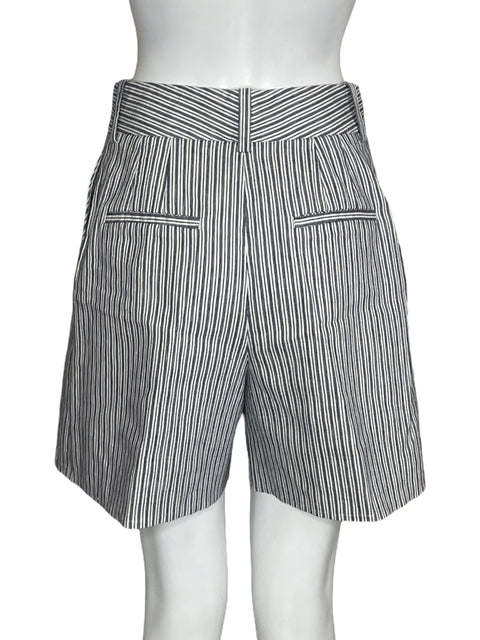 Bermuda Zara Lineas Blanco-Talla M