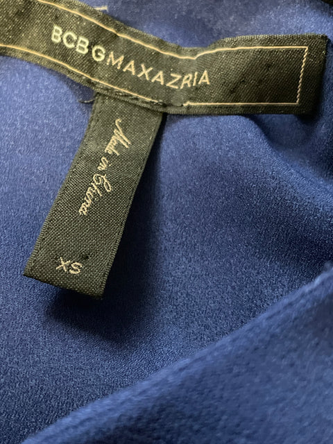 Vestido BCBG Sin Mangas Vuelos Azul- Talla XS