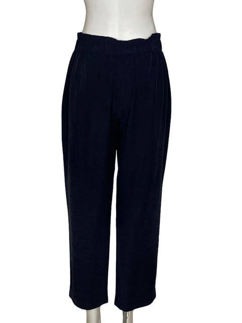 Pantalón Zara PaperBag Botones Azul-Talla M