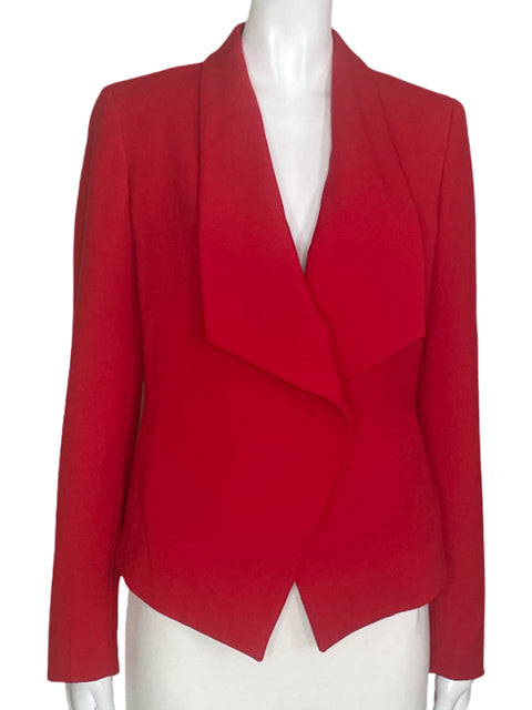 Blazer Anne Klein Manga Larga Rojo- Talla 4