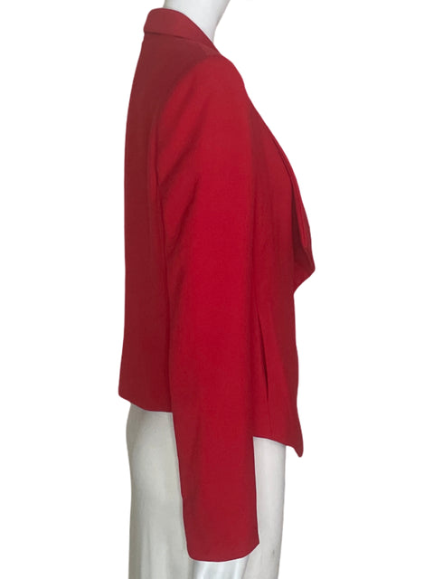 Blazer Anne Klein Manga Larga Rojo- Talla 4