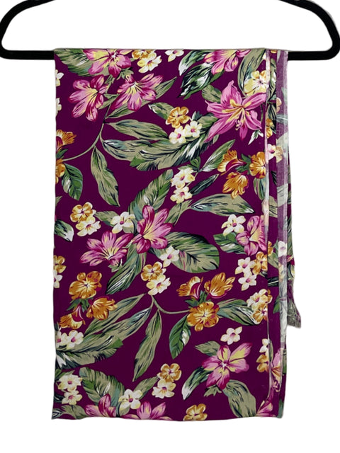 Bufanda Tesoro TPS Floral Morado-Talla L