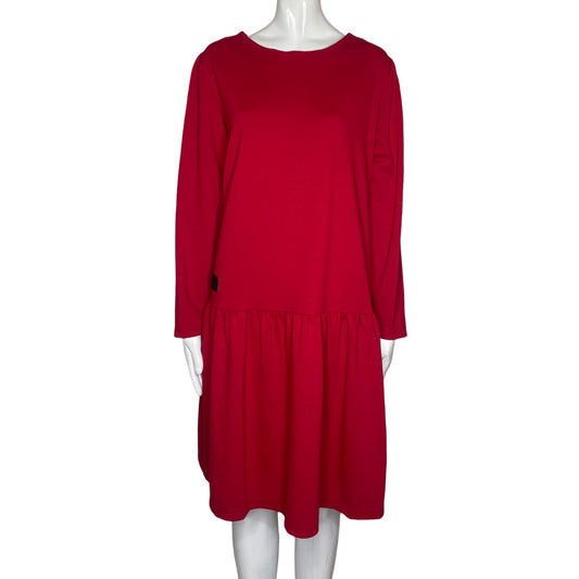 Vestido Le Muse Drapeado Rojo-Talla XL