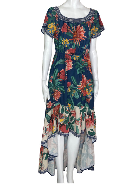 Vestido Flying Tomato Estampado Vuelo Azul- Talla M