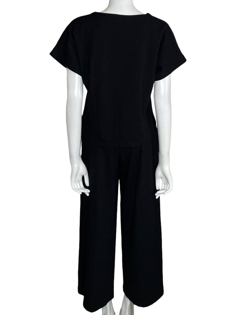 Set Max Studio Casual Top+Pants Negro-Talla S