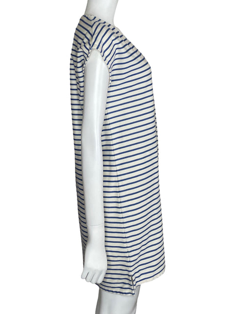 Vestido Madewell Midi Rayas Azul-Talla M