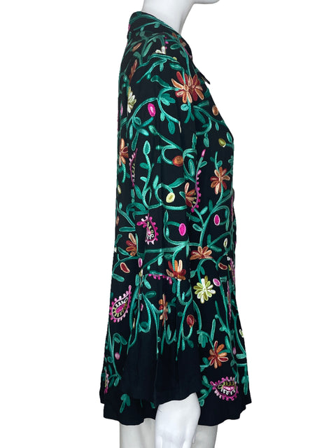 Blusa Made In Heaven Bordado Floral Negro-Talla L