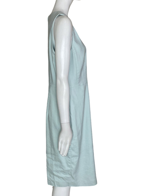 Vestido Ann Taylor Sin Mangas Azul- Talla 8