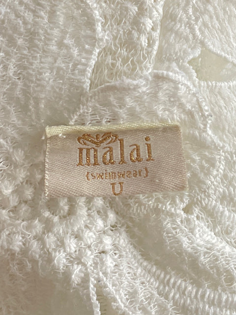 Blusa Malai Encaje Floral Blanco-Talla U