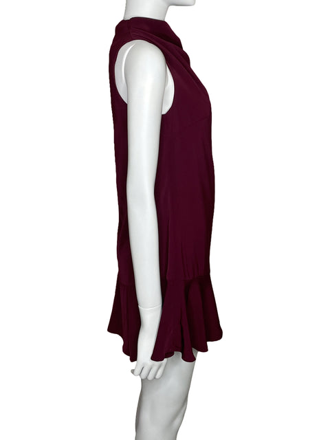 Vestido Keepsake Mini Cuello Alto Rojo-Talla S