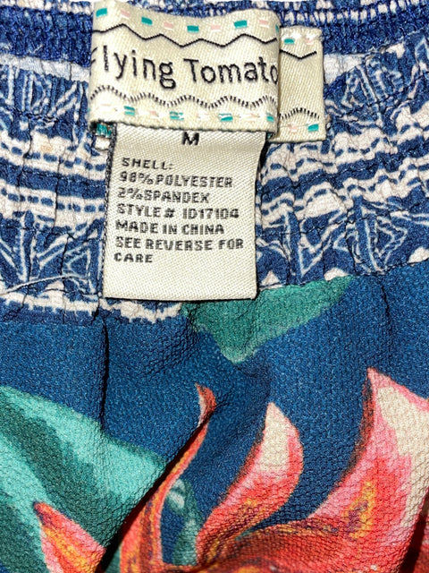 Vestido Flying Tomato Estampado Vuelo Azul- Talla M