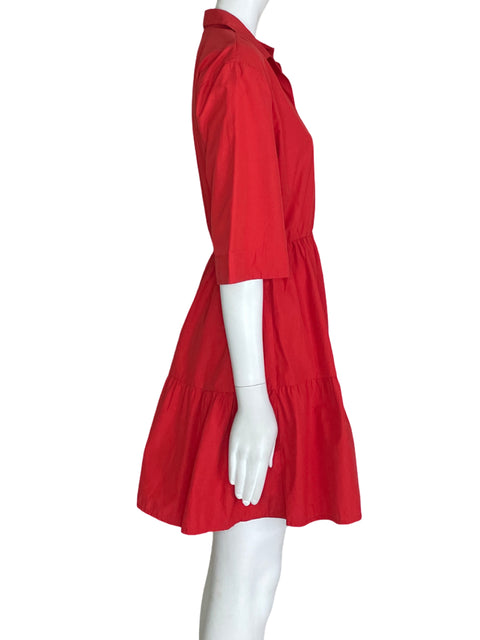 Vestido Stradivarius Camisero Rojo- Talla M
