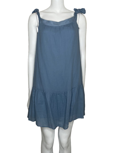 Vestido BCBG Fluido Mini Azul-Talla XS